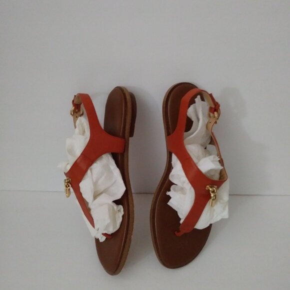 Michael Kors Brown T-Strap Sandals Size 9.5 M - Picture 3 of 13
